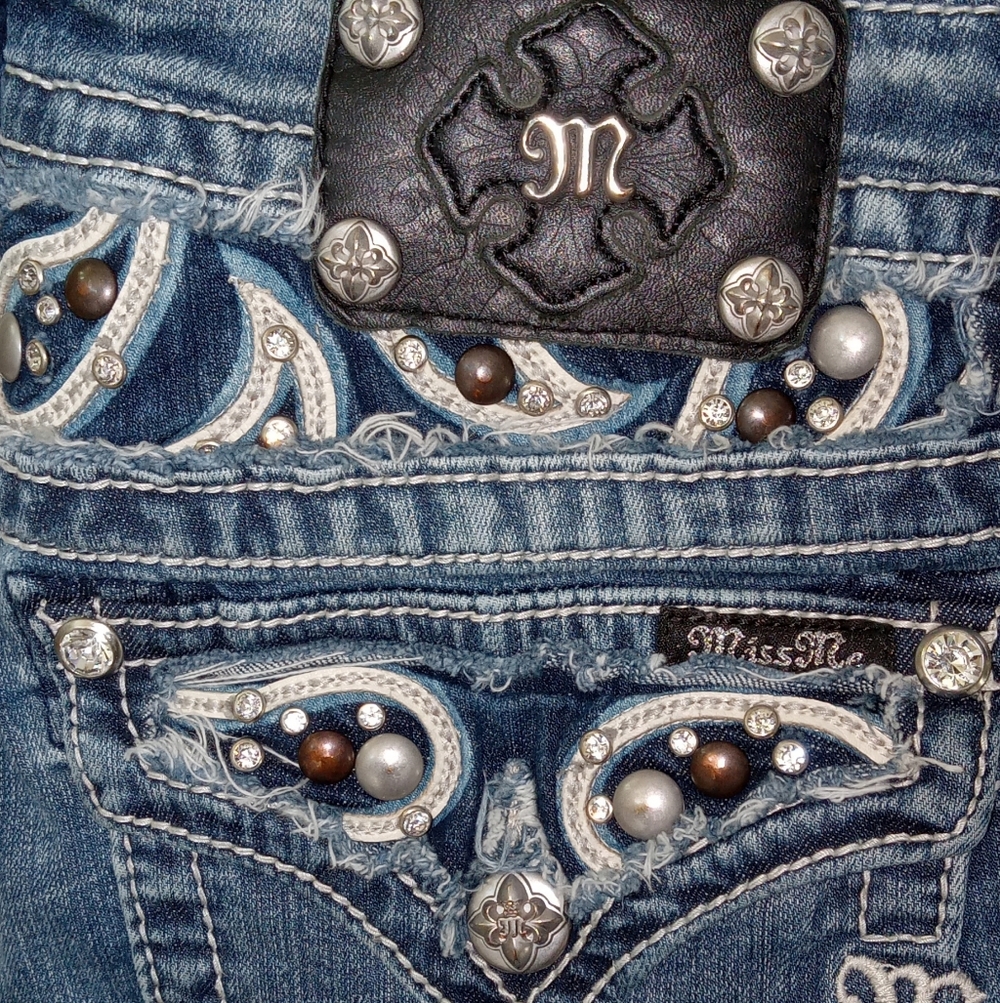 Miss Me Embellished Dark Blue Women's Jeans